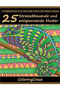 Kombination aus Malvorlagen für Erwachsene