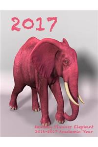 2017 Monthly Planner Elephant 2016-2017 Academic Year