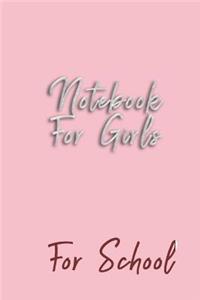 Notebook For Girls For School