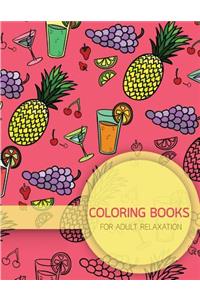 Summer Food Pattern Coloring books for Adult Relaxation (Food, Dessert and Drink)