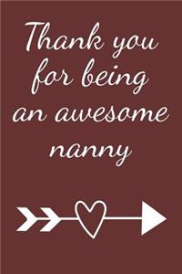 Thank You for Being an Awesome Nanny