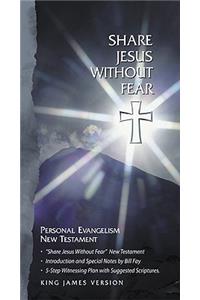 KJV Share Jesus Without Fear New Testament, Black Bonded Leather