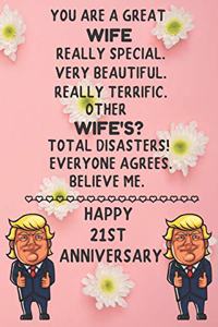 You Are A Great Wife Really Special Happy 21st Anniversary