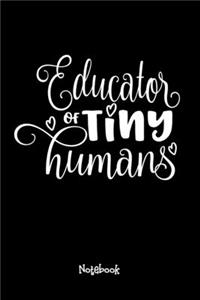 Educador of Tiny Humans Journal Black Cover