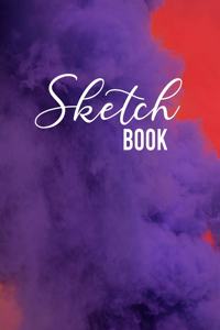 Sketch Book: Large Notebook for Drawing, Sketching, Painting, Writing or Doodling, 110 Pages, 8.5"x11", abstract colors Cover (vol.1)