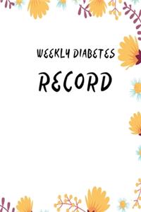 Weekly Diabetes Record