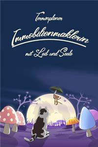 Terminplaner Immobilienmaklerin mit Leib und Seele