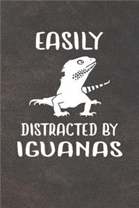 Easily Distracted By Iguanas Notebook Journal