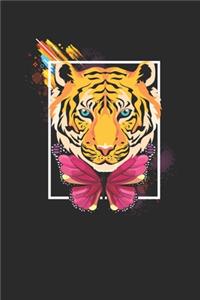 Tiger With Butterflies