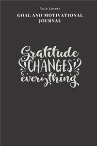 Gratitude Changes Everything - Goal and Motivational Journal