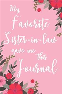 My Favorite Sister-in-Law Gave Me This Journal