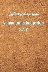 Sisterhood Journal Sigma Lambda Upsilon