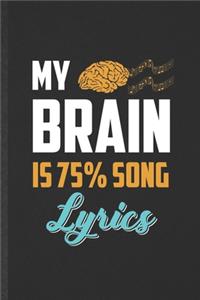 My Brain Is 75% Song Lyrics