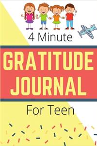 4 Minute Gratitude Journal For Teen Boys