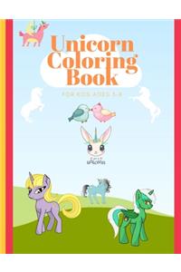 Unicorn Coloring Book for Kids Ages 3-8