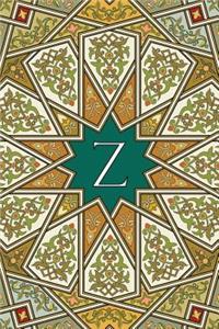 Monogram Z Blank Book