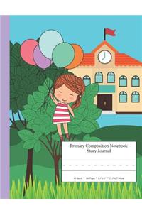 Primary Composition Notebook Story Journal: Educational Writing and Drawing Handwriting Activity Workbook