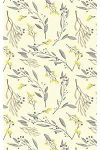 Yellow Blossoms - Lined Notebook with Margins - 5Narrow