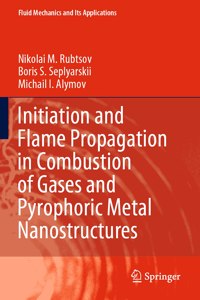 Initiation and Flame Propagation in Combustion of Gases and Pyrophoric Metal Nanostructures