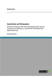Geschichte als Philosophie