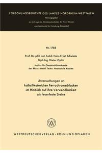 Untersuchungen an kalksilikatreichen Ferrochromschlacken