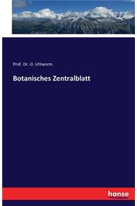 Botanisches Zentralblatt