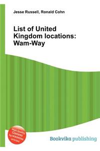 List of United Kingdom Locations