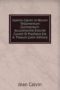 Ioannis Calvini in Novum Testamentum Commentarii: Accuratissime Exscribi Curavit Et Praefatus Est A. Tholuck (Latin Edition)