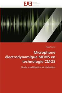 Microphone Électrodynamique Mems En Technologie CMOS
