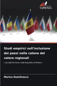 Studi empirici sull'inclusione dei paesi nelle catene del valore regionali