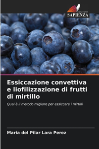 Essiccazione convettiva e liofilizzazione di frutti di mirtillo