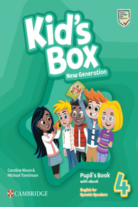 Kid's Box New Generation Level 4 Pupil's Book with eBook English for Spanish Speakers