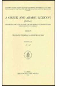 A Greek and Arabic Lexicon (GALex)