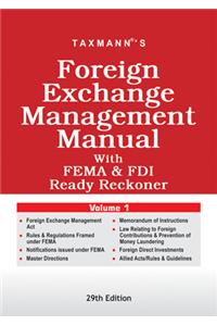 Foreign Exchange Management Manual With Fema & Fdi Ready Reckoner (Set Of Two Volumes)