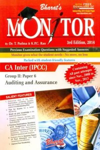 Monitor For Ca-Ipcc Group Ii, Paper 6: Auditing & Assurance