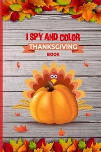 I Spy And Color Thanksgiving Book