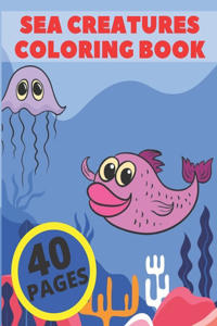 Sea Creatures Coloring Book