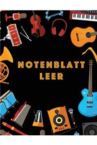 Notenblatt Leer
