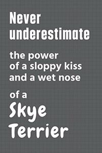 Never underestimate the power of a sloppy kiss and a wet nose of a Skye Terrier