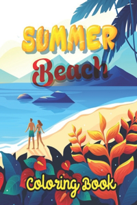 Summer Beach Coloring Book