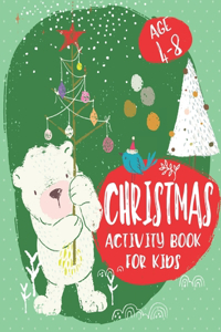 Christmas Activity Book For Kids Age 4-8