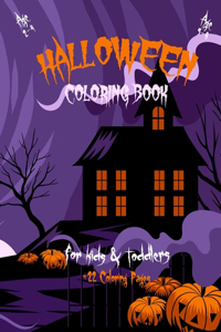 Halloween Coloring Book For Kids & Toddlers