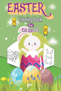 Easter Coloring Book For Kids Ages 2-5