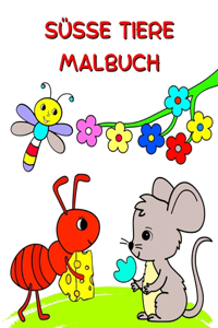 Süße Tiere Malbuch