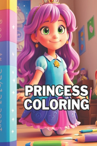 Princess coloring book for kids
