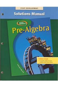 Pre-Algebra, Solutions Manual