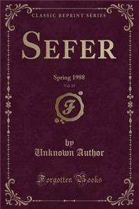 Sefer, Vol. 15