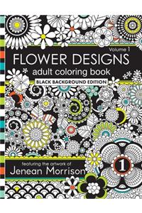 Flower Designs Adult Coloring Book