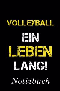 Volleyball Ein Leben Lang Notizbuch