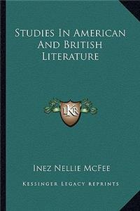 Studies In American And British Literature